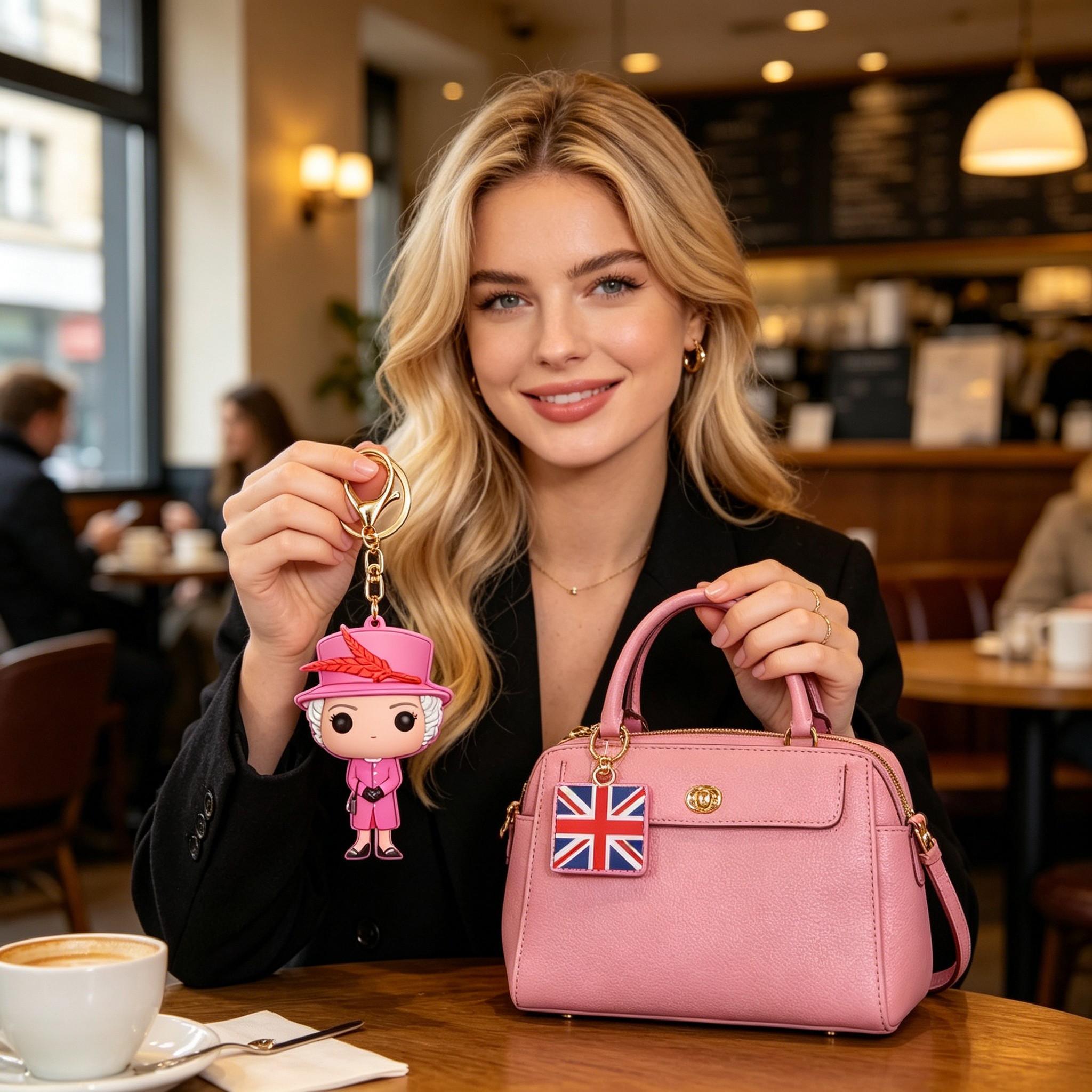 Elegant PU Material Keychain Bag Charm, Perfect for Car Key Decoration, Creative Gift for Anniversaries and Birthdays