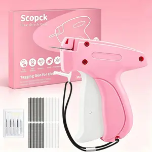 Tagging Gun Kit, Quick Clothing Fixer with 5 Needles + Fasteners, No Sewing Hem Tool, Price Tag Gun for Retail & Thrift Stores