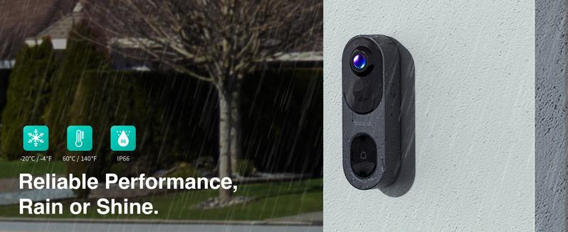 Botslab 5/3MP Doorbell Camera Wireless, 360° Panoramic View, No Monthly Fee, 1:1 Head to Toe, 5MP Video Doorbell Battery, 2.4GHz Home, doorbell camera