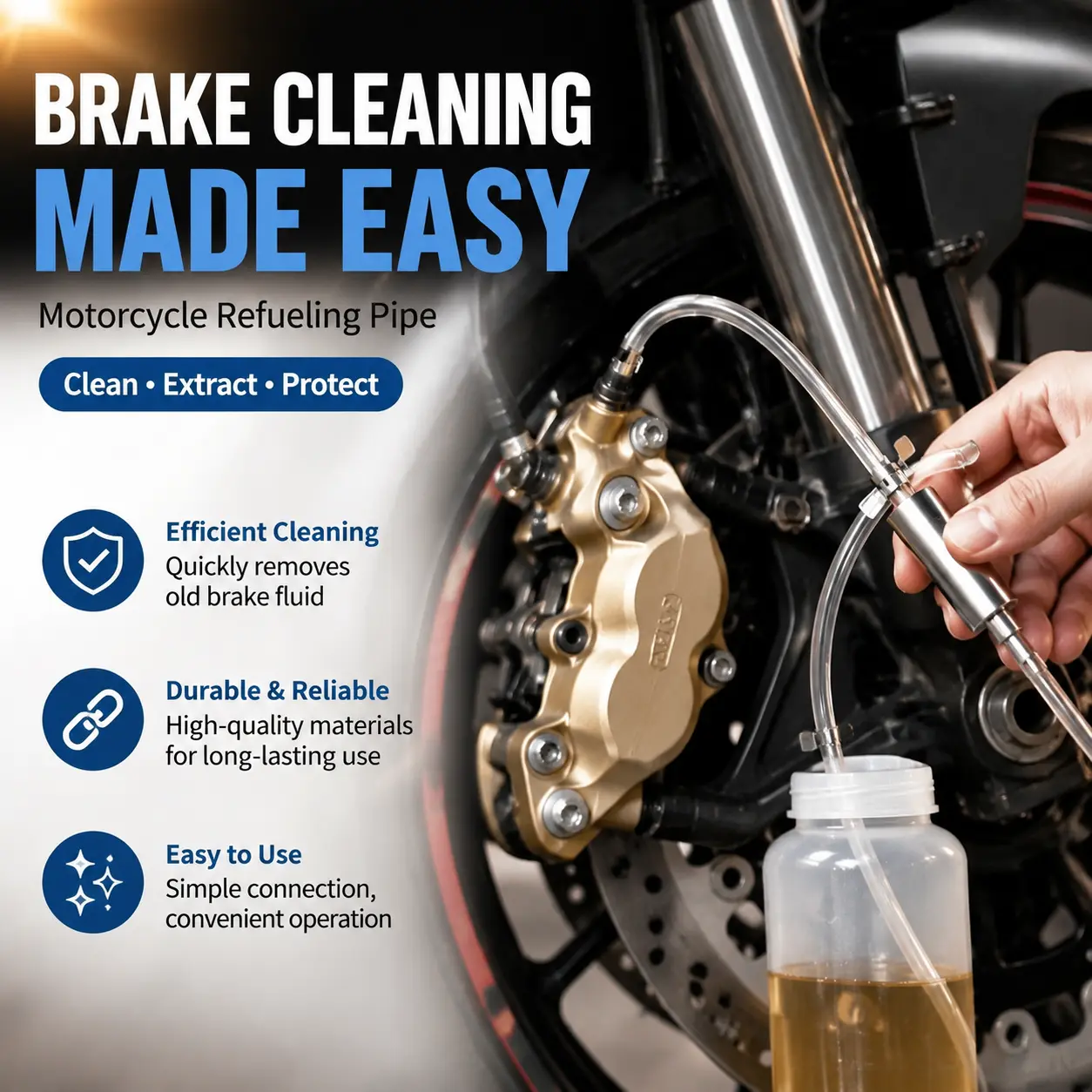 Brake Bleeder Hose,One Way Check Valve Tube Bleeding Tool Kit for Car Motorcyle Clutch, 2026 Upgraded Universal Brake Fluid Bleeder Kit for Hydraulic Brake System, Soft Tube with Metal Clips-YY2