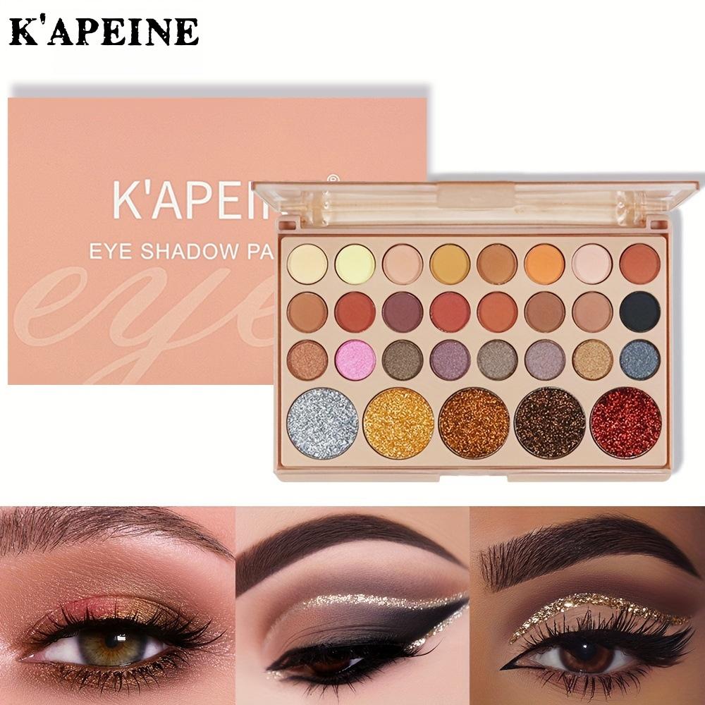 K'apeine 29 Color Dreamy Shimmering Eyeshadow Palette 03#, Matte & Shimmer Multitone Shades, Perfect for Daily & Holiday Makeup, High Value Eye Shadow Set