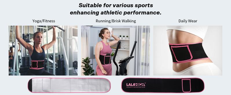 LALAHIGH Sweat Waist Belt: Abdominal Training, Sweat Activation, Targeted Fat Burning, Slimming Effect, Visible Waistline Transformation