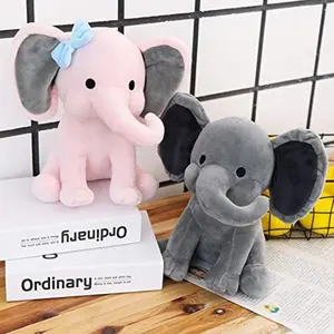 Elephant Plush Toy, Cute Animal Stuffed Doll, Soft Skin Pillow, Ideal for Living Room Decor, Perfect Gift for Holidays