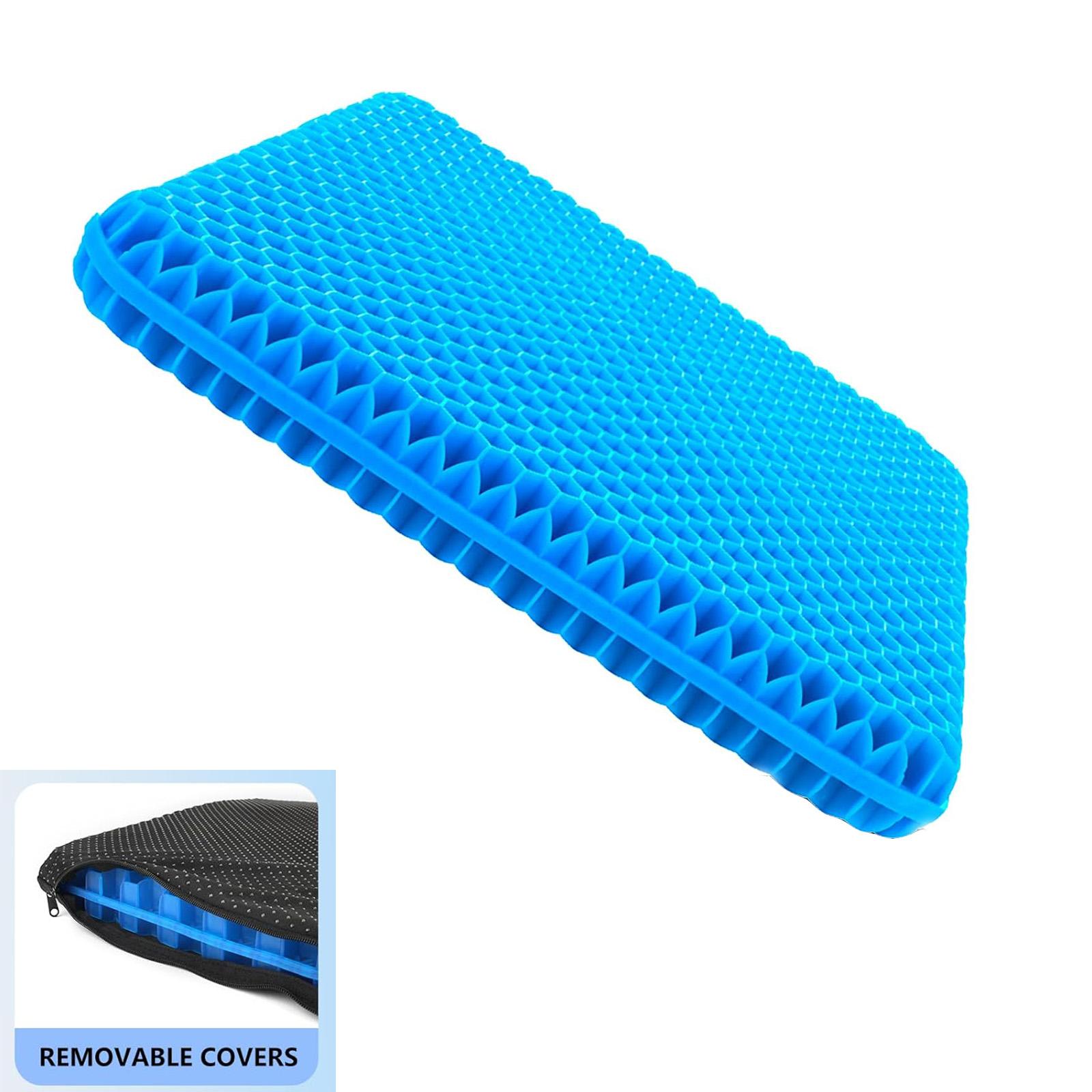 Double-layered honeycomb gel seat cushion is highly elastic, easy to carry, foldable, and detachable. It enhances airflow, keeping the bottom cool, and is suitable for those who sit for long periods in the office or car. It's also an excellent gift