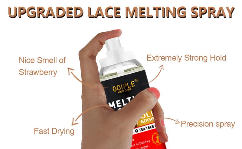 Lace Tint Mousse for Wigs - 16 Count, Natural Lace Color, Strong Hold, Melting Spray Long-Lasting Installation Glue Haircare Brush Edge Control Smooth