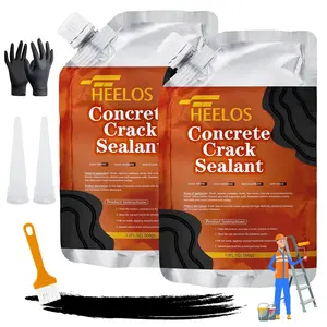 Concrete Crack Filler,2Pack High Elasticity Driveway Crack Filler,Self Leveling Waterproof Crack Sealant Repair Sealer for Blacktop Concrete Cement Driveway,Walkway, Road,(Black)