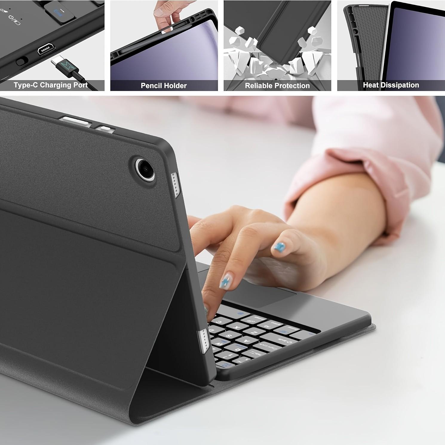 Keyboard Case for Samsung Galaxy Tab A9 Plus 11.0-Inch, Detachable with Pen Holder, Compatible with Sm-X210/x215/x216/x218, Tablet A9+ 5g