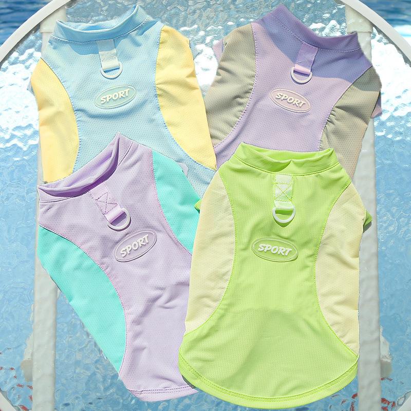 Small, Medium, Large Doggie Ice Silk Spring and Summer Dog Clothes, Cat Clothing Supplies, Cool and Cool Clothes for Sun Protection, Golden Retrievers, Pugs, Yorkies