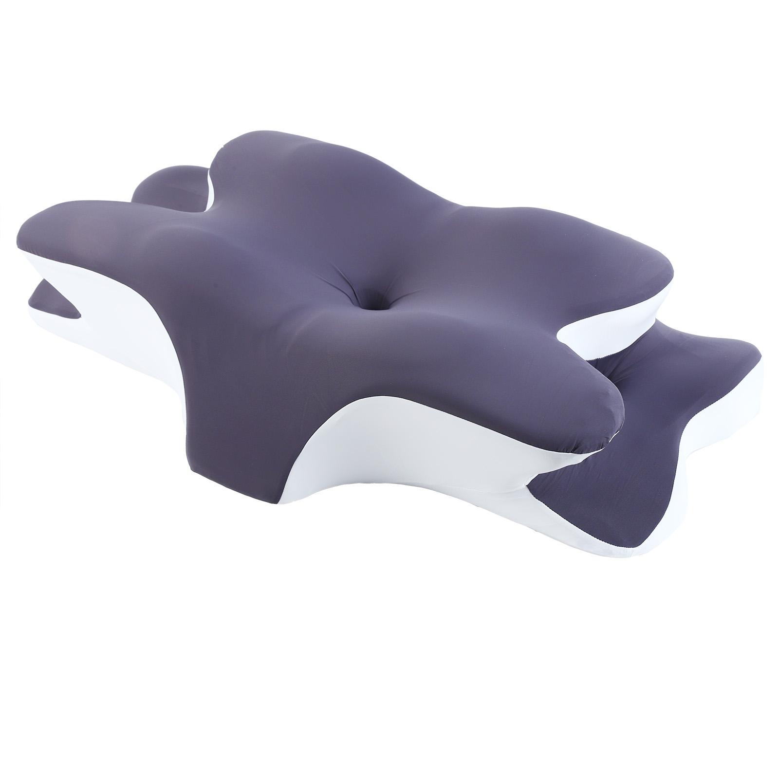 Double-Sided Neck Pillow Unscented Memory Foam Pillow with Cooling Cover Zoned Design for Deep Sleepers Contoured Pillow with Extra-Large Armrest for Side Sleep Stomach Sleeping and Back Sleepers