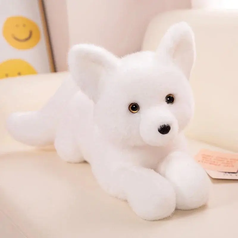 100% New High-Quality Furry Fox Plush Toy - Soft PP Cotton White Red Fox Stuffed Doll with Long Tail, 45cm/65cm/90cm Sizes, Huggable Pillow for Kids' Birthday/Christmas Gifts (Toys & Hobbies, DIY, Felt Crafts, Plush Softness Highlight)