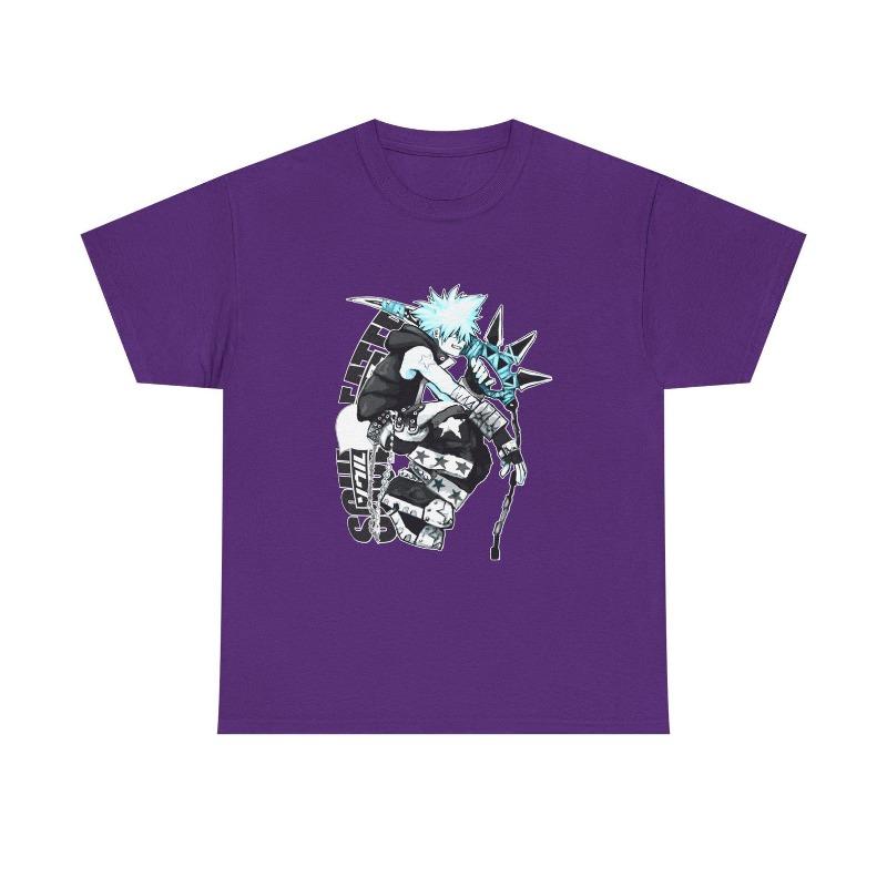 Soul Eater Anime Tee: Black Star Vaporwave Gothic Grunge Manga
