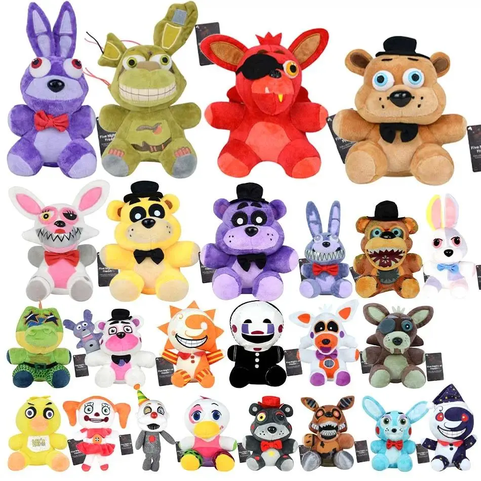 New Five Night At Freddy Fnaf Cute Plush Toys Game Doll 18CM Bonnie Bear Foxy Cartoon Stuffed Doll Freddy Toy For Children Gifts