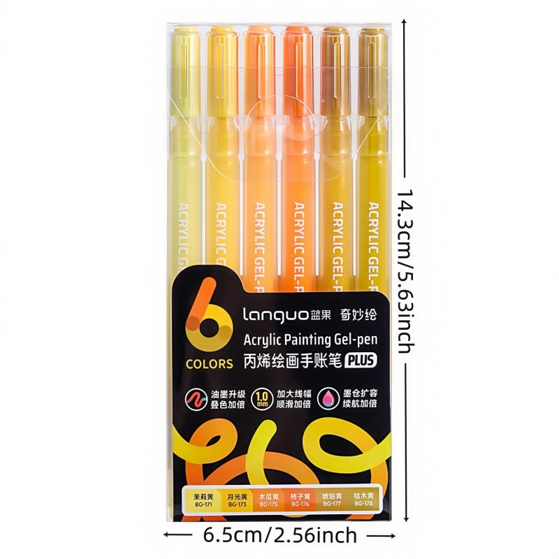 Colored Gel Pen (12pcs/set), 1mm Needle Tip Gel Pen, Large Capacity Ink Pens, Art Supplies for Diary, Card, DIY, Coloring, Doodling, Scrapbooking Supplies, Colorful Precision Pens, Acrylic Painting Pen