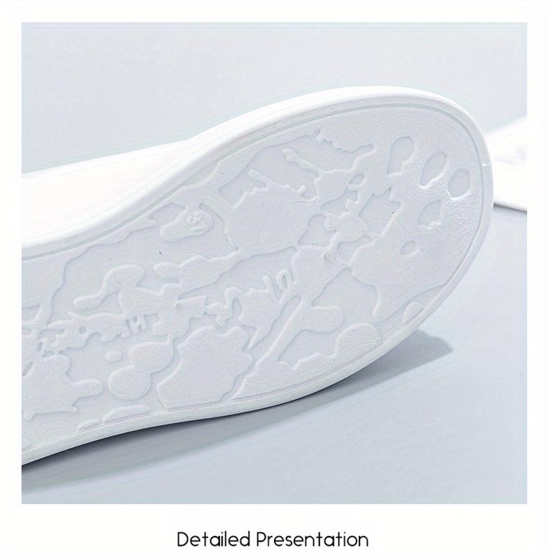 Women'S Platform Skate Shoes, Versatile Height Increasing Lace Up Low Top Shoes, Outdoor Walking White Shoes Plus Size