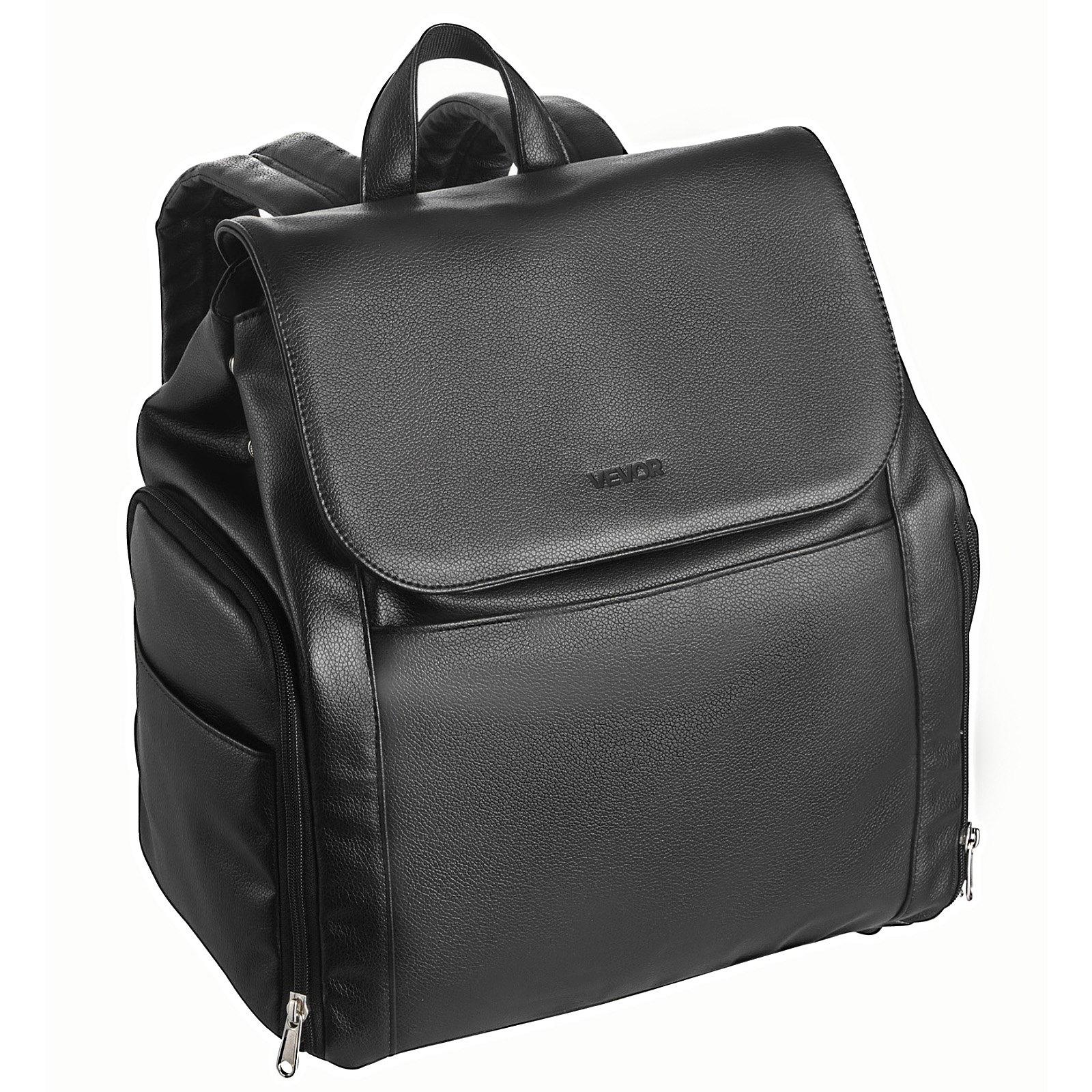 fathersdaygift  VEVOR Breast Pump Backpack, Breast Feeding Bag with Ice Pack, Fits for S1/S2, Pumping Accessories Breastmilk Storage, Portable Pump Carrying Case for Work, Travel and Family Use, Black