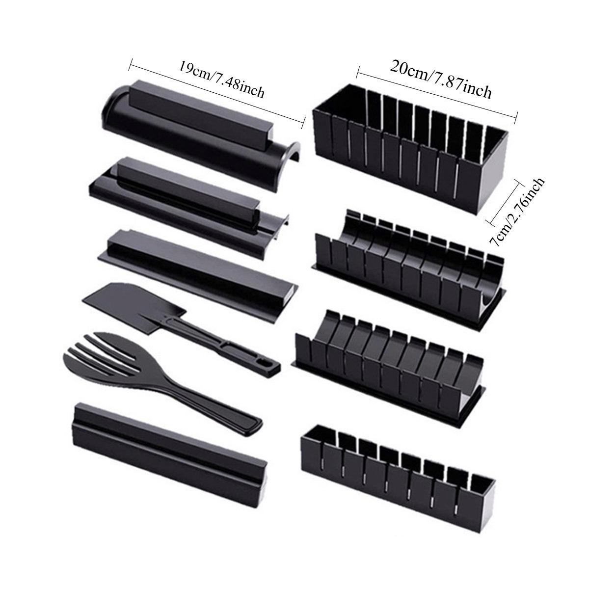 Sushi Making Kit,Sushi Maker Set for Beginners Plastic Premium Set Sushi Tool Set Sushi Rice Roll Mold Shapes, Multifunctional Mold with Various Shapes, DIY Sushi Tools for Rice and Vegetable Rolls, Sushi Rolling Kit, Sushi Making Utensils