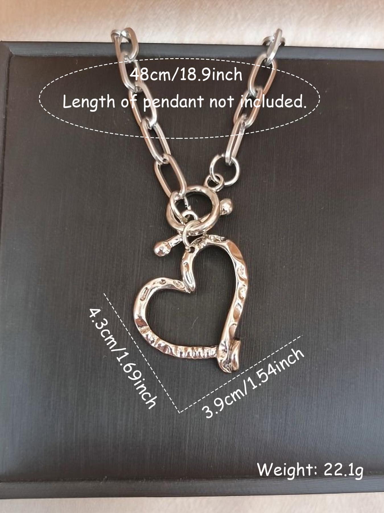 Vintage Heart Shaped Pendant Necklace for Women for Gift, Clavicle ...