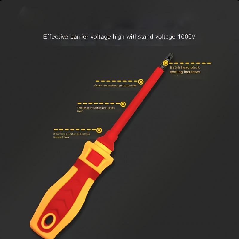 A 13pcs Screwdriver Set Including Phillips And Flathead Screwdrivers, Along with a Repair Tool Kit