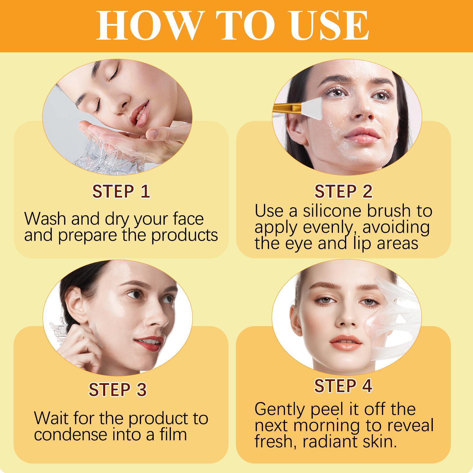 Yecuce Turmeric Collagen Sleep Mask 75ML, Clear Hydrating Radiant Skin, Suitable for All Skin Types, Holiday Gift
