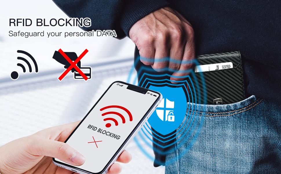 GSOIAX Men's Slim Wallet RFID Blocking Strap Gift Box GSOIAX Men's Slim Wallet RFID Blocking Strap Gift Box