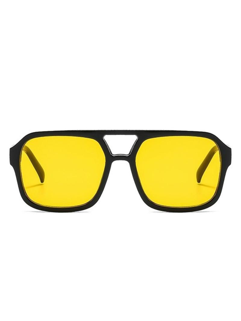 Unisex Vintage Square Frame, 2025 New Style Trendy Casual Sun Protection Sunglasses for Everyday Use, Fashion Accessories for Outdoor Activities, Tinted Lens Sunglasses