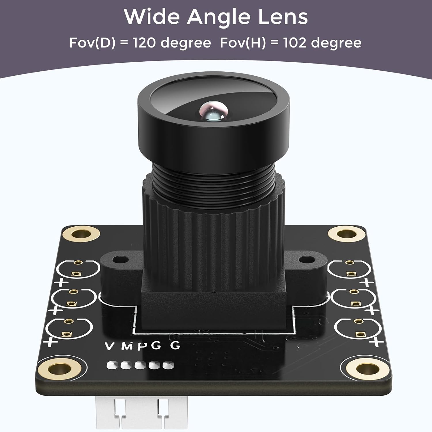 720P USB 2.0 UVC Camera with 120? DFOV for Raspberry Pi, Jetson Nano, Embedded Hardware - Support Windows, Linux,  OS, Android