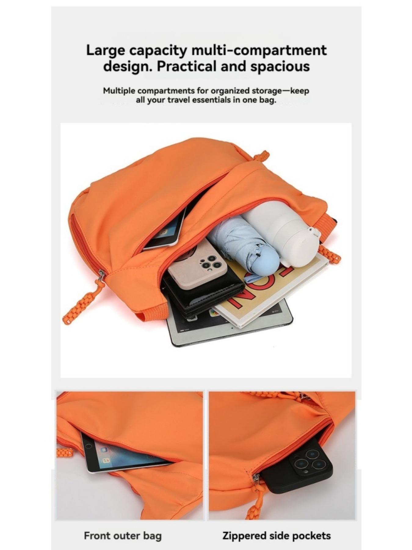 Women's Large Capacity Crossbody Bag, Simple Versatile Shoulder Bag, Multi-Functional Casual Dumpling Bag, Commuter Travel Handbag