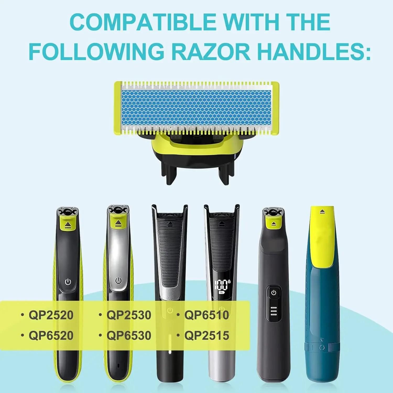 Replacement Small T-Blade Set of 3, Models Qp2523, 6523, 2527, 2533, 6520, Durable Hair Removal Solution, Perfect Shaving Accessories