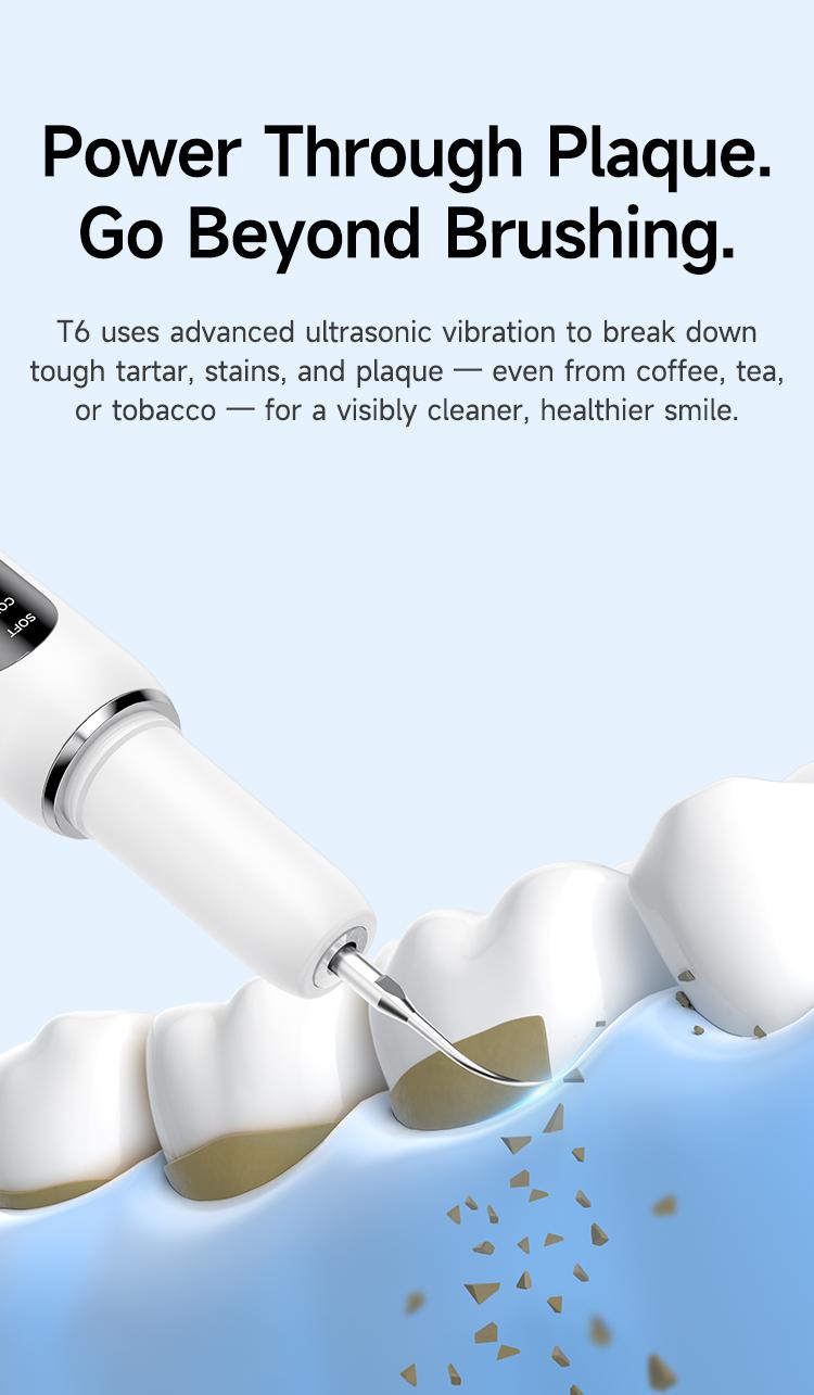 MDLIKE Plaque/Tartar Remover for Teeth, Dental Calculus Remover Teeth Cleaning Kit with LED Light & 5 Adjustable Modes Tartar Remover-Cleansing Mouth Care Father's Day Gift Long Battery Life Waterproof Oral