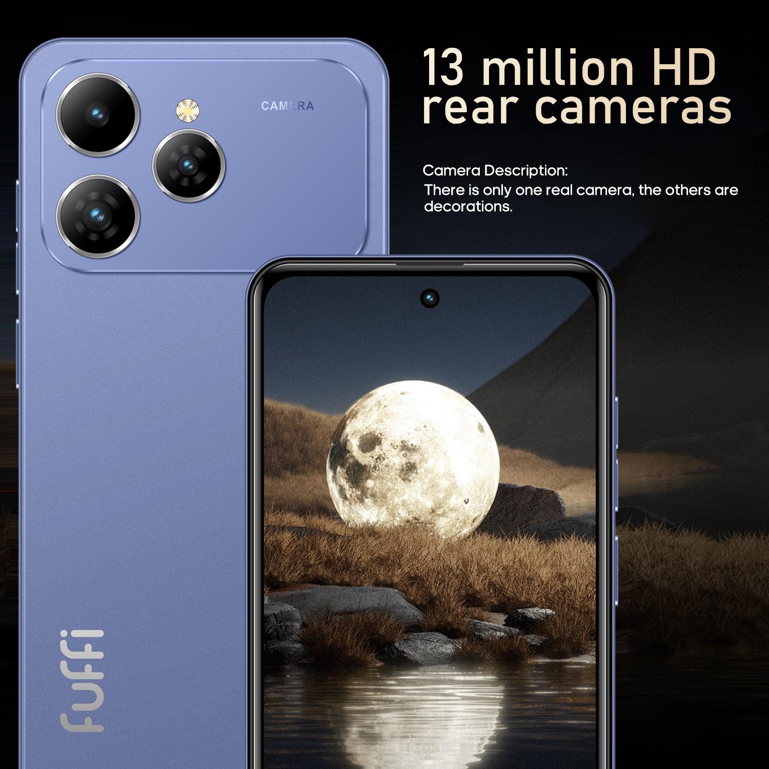 FUFFi-M17 PRO Fashion Smartphone, 6.56-Inch HD Screen, 4GB RAM + 32GB ROM, 3100 mAh Battery, 5MP + 13MP Cameras, Dual-SIM Dual-Standby, Expandable Memory, Android 12.0, 4G Network