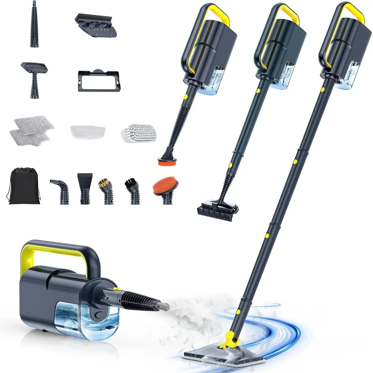 10-in-1 Steam Cleaner, Detachable Handheld Steam Mop for Multi-Surface