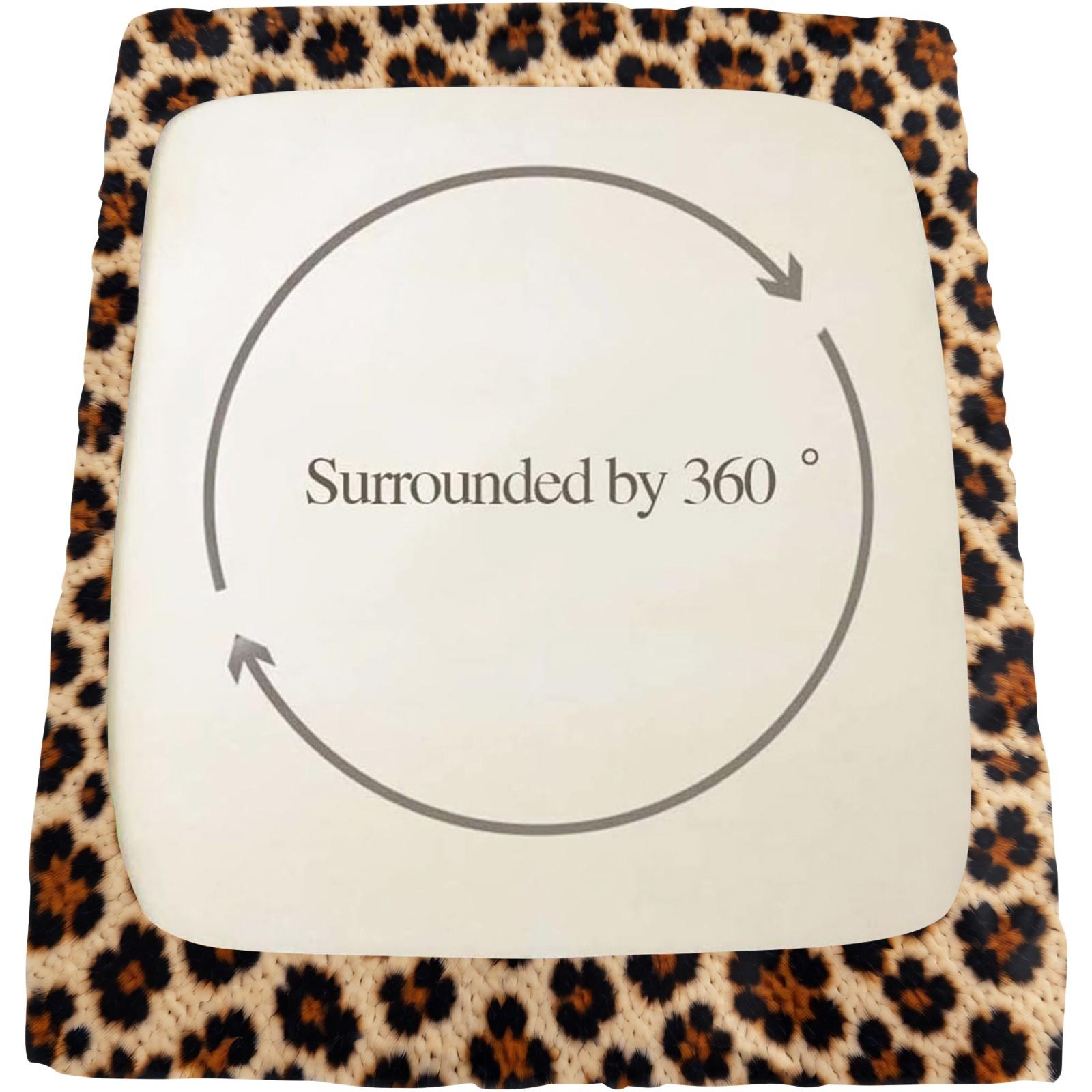 3Pcs Classic Leopard Print Luxury Vintage Boho Fitted Sheet Set, Elastic Edge Wrap Around Mattress, Wrinkle Resistant Non-Slip Easy Care, Ideal Housewarming Birthday Christmas Gift