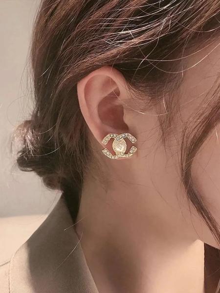 Elegant Pearl Stud Earrings for Women, Fashionable Cross Design, Perfect for Daily Wear, Dates & Events, Versatile Accessory, High Quality Earrings