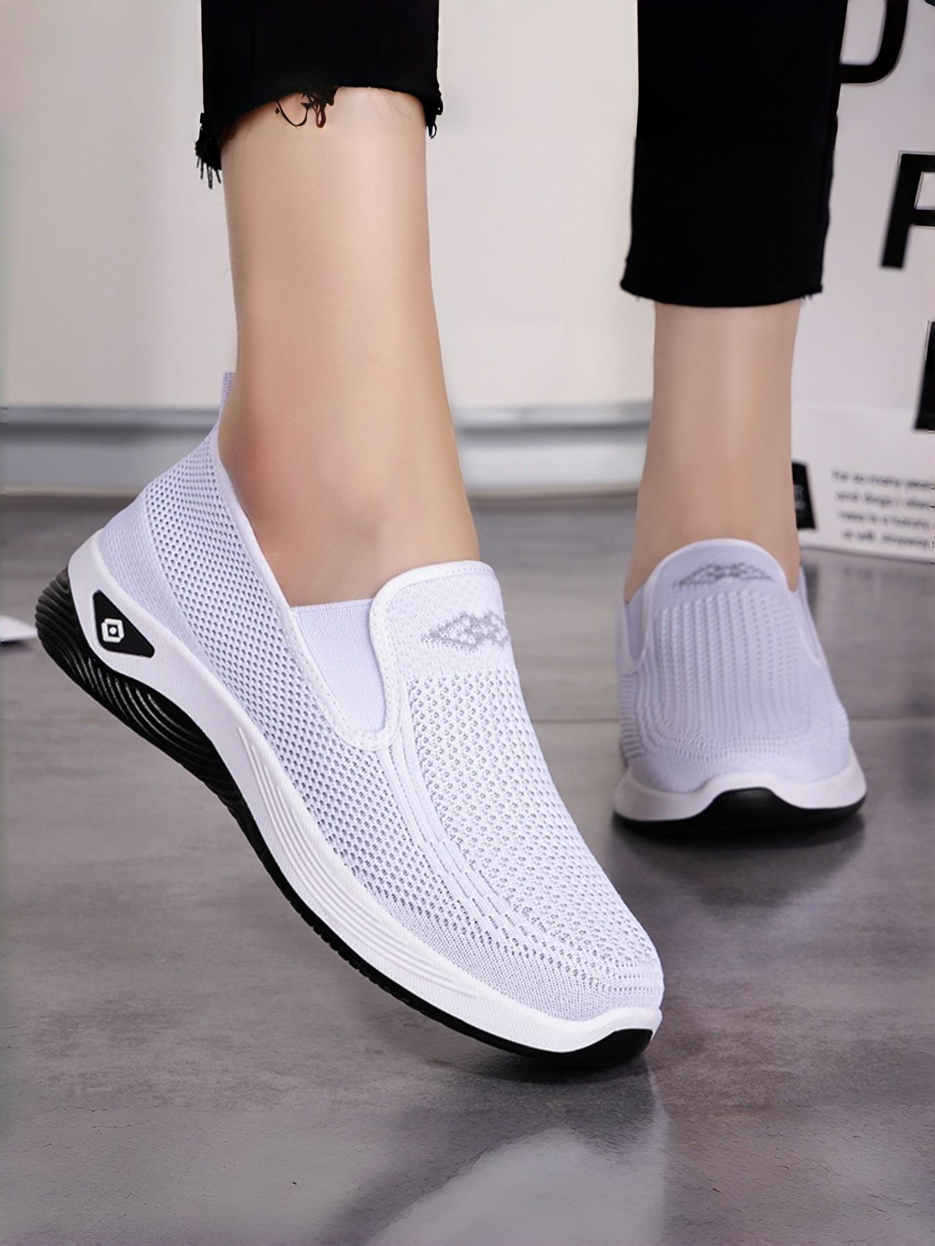Women's Running and Walking Shoes, Air Cushion Sport Casual Shoes, Breathable Mesh Design, Lightweight Anti-Slip Sole, Ideal for Gym and Jogging