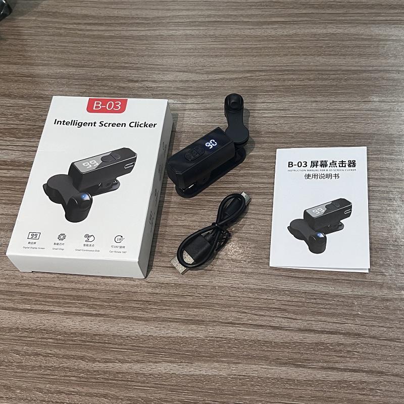 Auto Clicker Adjustable-Speed Phone Tapper, Silent Wireless Portable Fast-Click Auto Screen Clicker Device