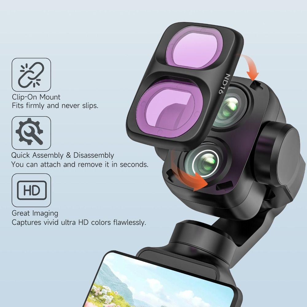 2026 New Arrival Optical Glass Lens Filters ND8/16/32/64 1/4 Black Mist Filters Kit  MCUV/CPL Lens Protector for DJI Osmo Pocket 4P Gimbal Camera Accessories