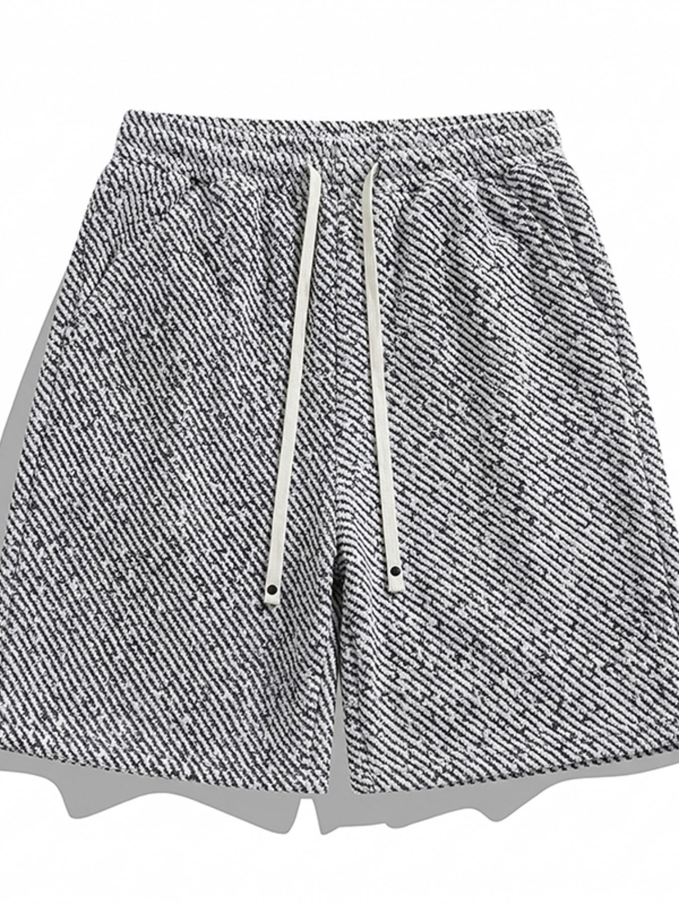 Men's Two-Piece T-Shirt Shorts Set, Collar Design, Embroidered Fashion Summer Wear, Casual Loose-Fitting Clothing