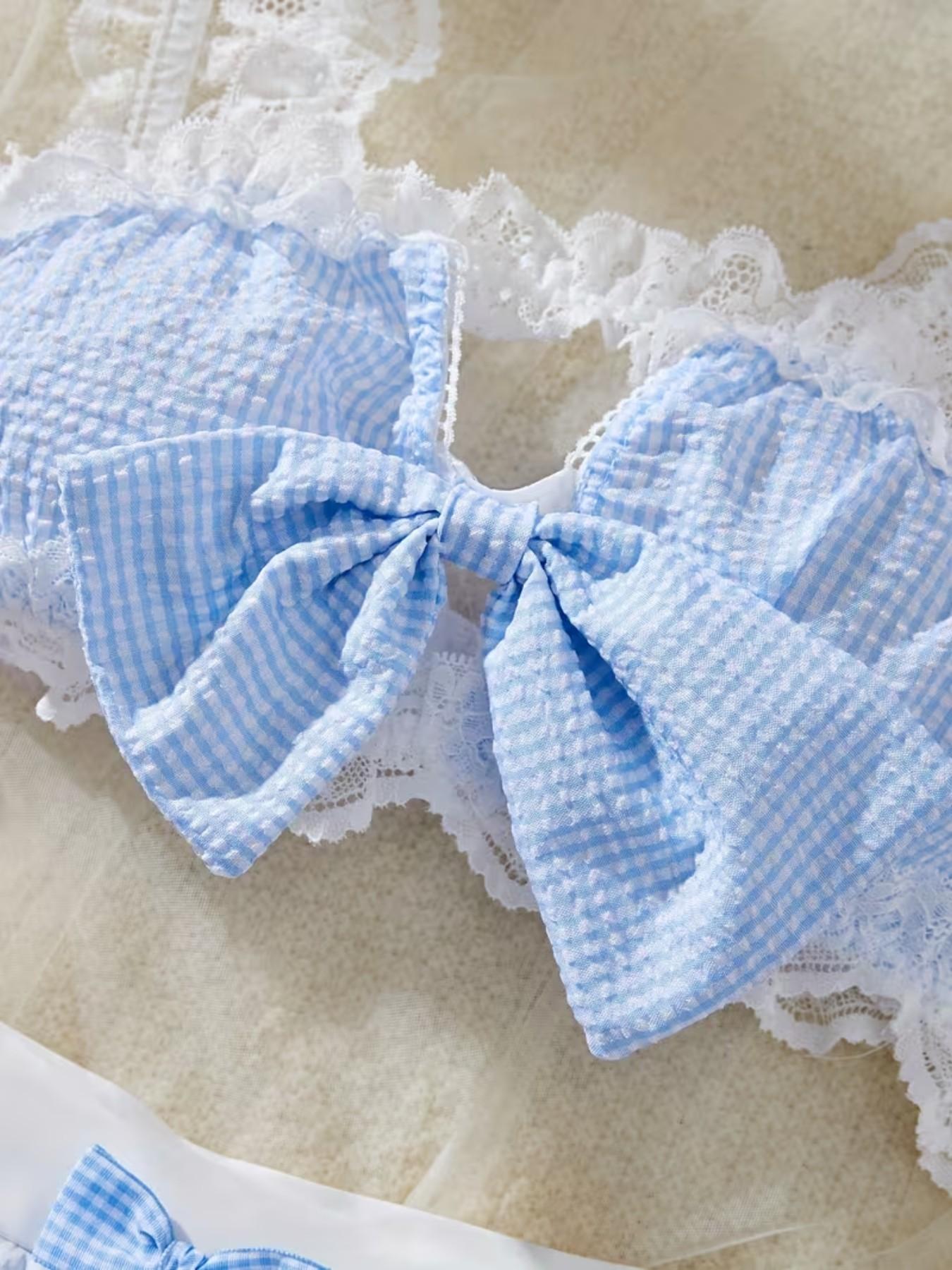 Sexy Lingerie Set Includes Top Apron Hairband Necklace Panties, Women's Underwear Collection, Comfortable & Stylish