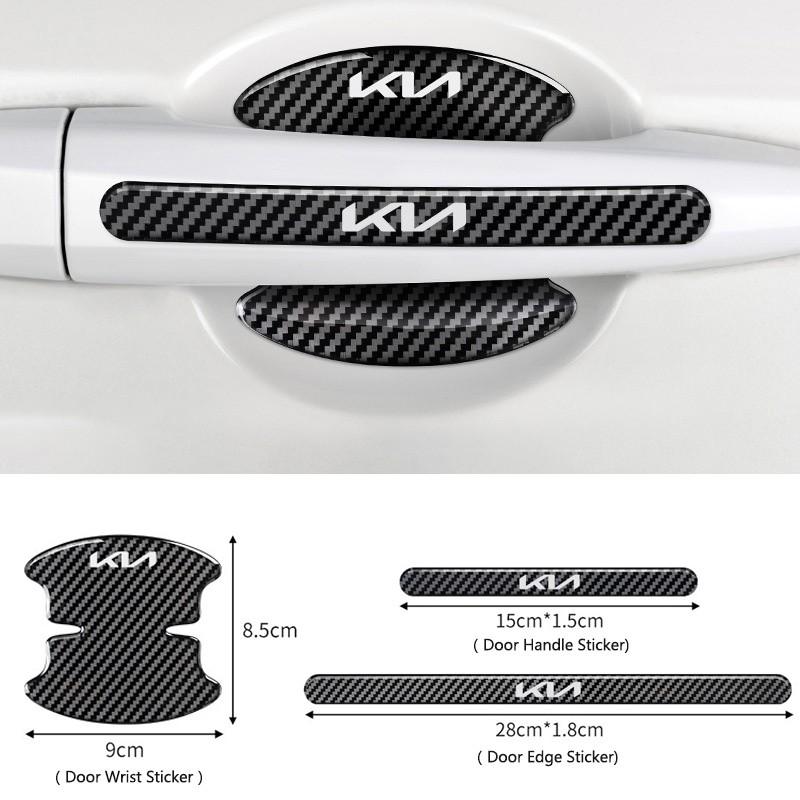 4/8pcs Car Door Handle Bowl Anti-Collision Protective Stickers, Car Decals, Fits Kia Ceed Sportage Rio Proceed K5 Optima Sedona Forte Cerato Venga Soul K3 K5