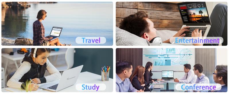 Newest 14.1 Inch Laptop, Notebook Windows 11 Laptop Computer, Intel Celeron N4020C(up to 2.8GHz), 8GB RAM 256GB SSD, Full HD 1920x1080, Mini HDMI, USB3.0, Webcam, TF Card, Type-c, 5000mAh Battery 2024 Laptop Computer on Sales springtok