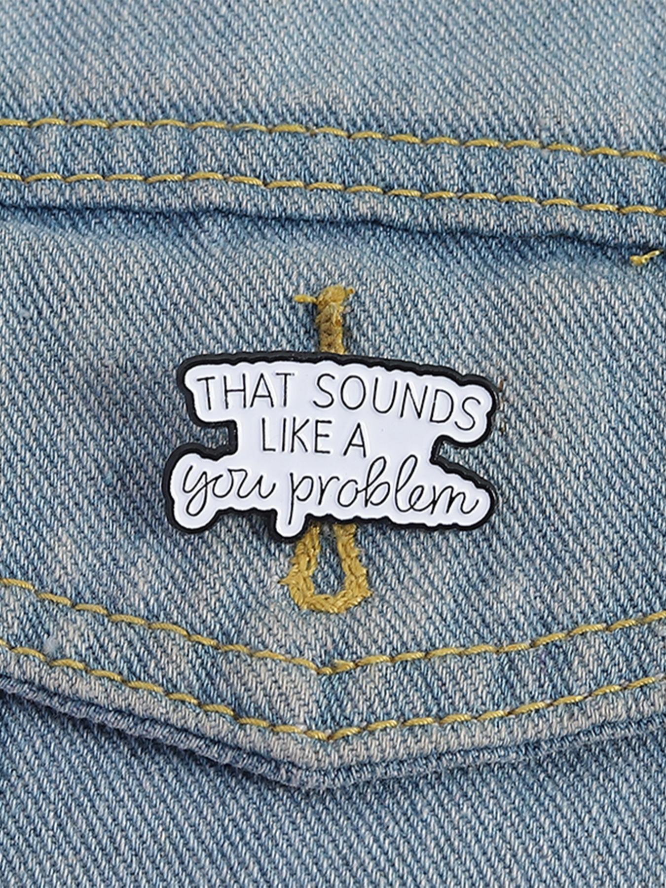 Funny Slogan Enamel Brooch, Cute Letter Design Brooch, Fashion Accessories for Women & Men, Trendy All-match & Exquisite Brooch for Birthday Gift