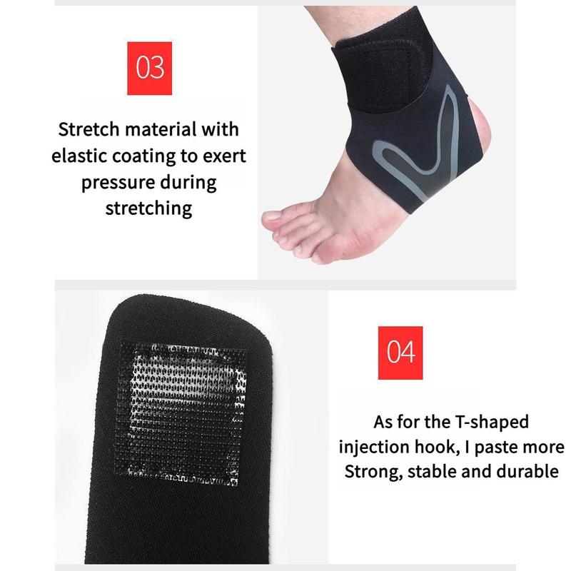 Ollas Ankle Support to Prevent Sprained Ankles, Ankle Relief Ankle Support for Men and Women, Ankle Compression Cuff with Straps Black Outdoorfun Healthcare Tool Brace