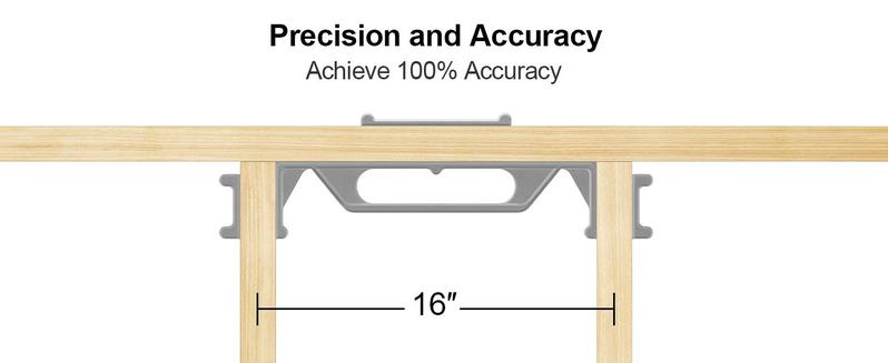 AltitudeCraft 12″/16″/24″ Precision Stud Layout Tool for Quick, Accurate Framing - Ideal for Construction & Home Projects