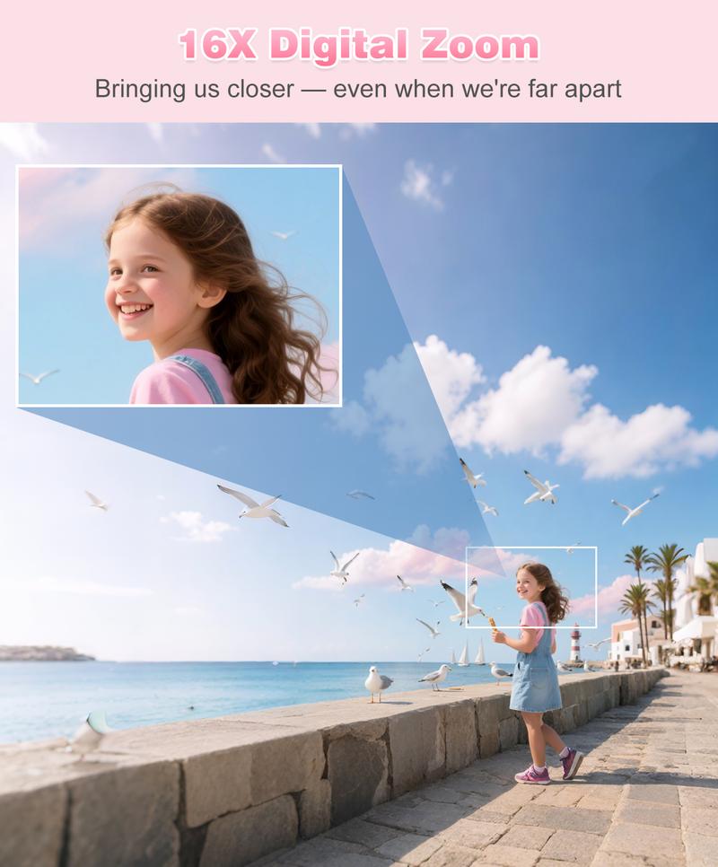 FHD 1080P Digital Camera with SD Card, 16X Digital Zoom, Pocket-Sized Portable Point and Shoot Camera for Teenagers, Students & Adults, Tech Gadgets for Gift #TOP PICKS FHD 1080P Digital Camera with SD Card, 16X Digital Zoom, Pocket-Sized Portable Point and Shoot Camera for Teenagers, Students & Adults, Tech Gadgets for Gift #TOP PICKS