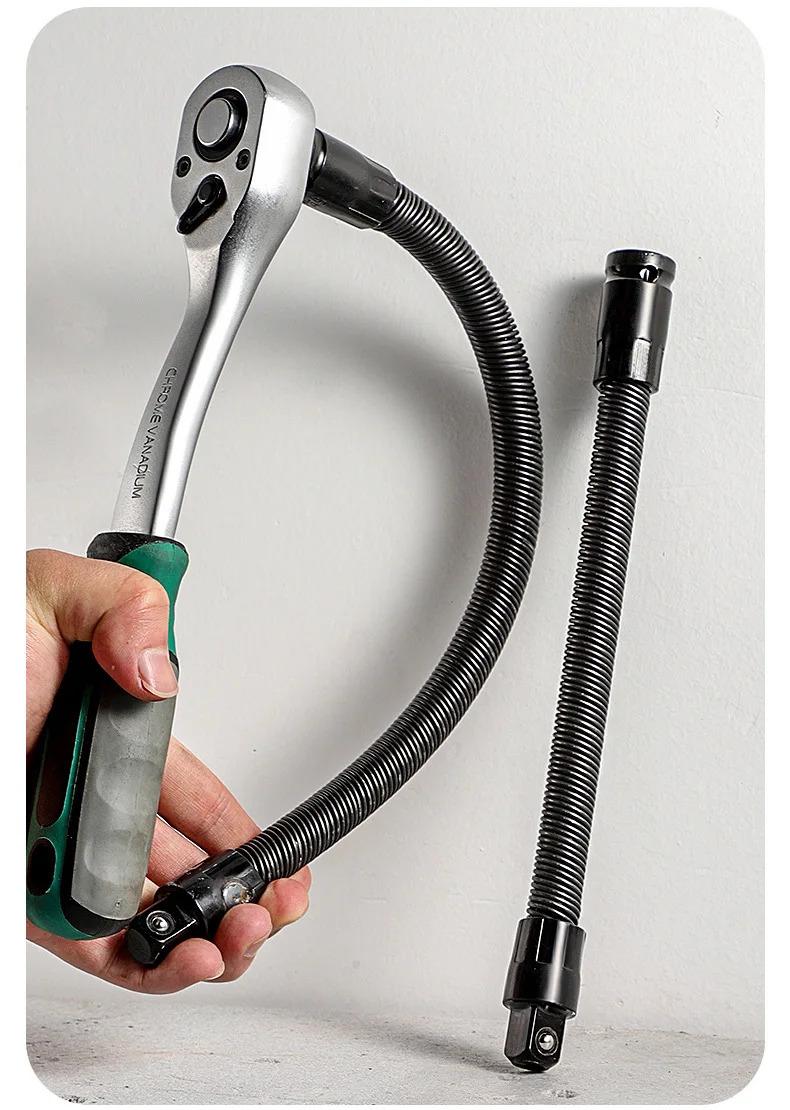 Flexible Extension Bar Flexible Socket Extension Bars 1/2 Inch Driver Flexible Socket Extension Bar Wrench Extension Rod