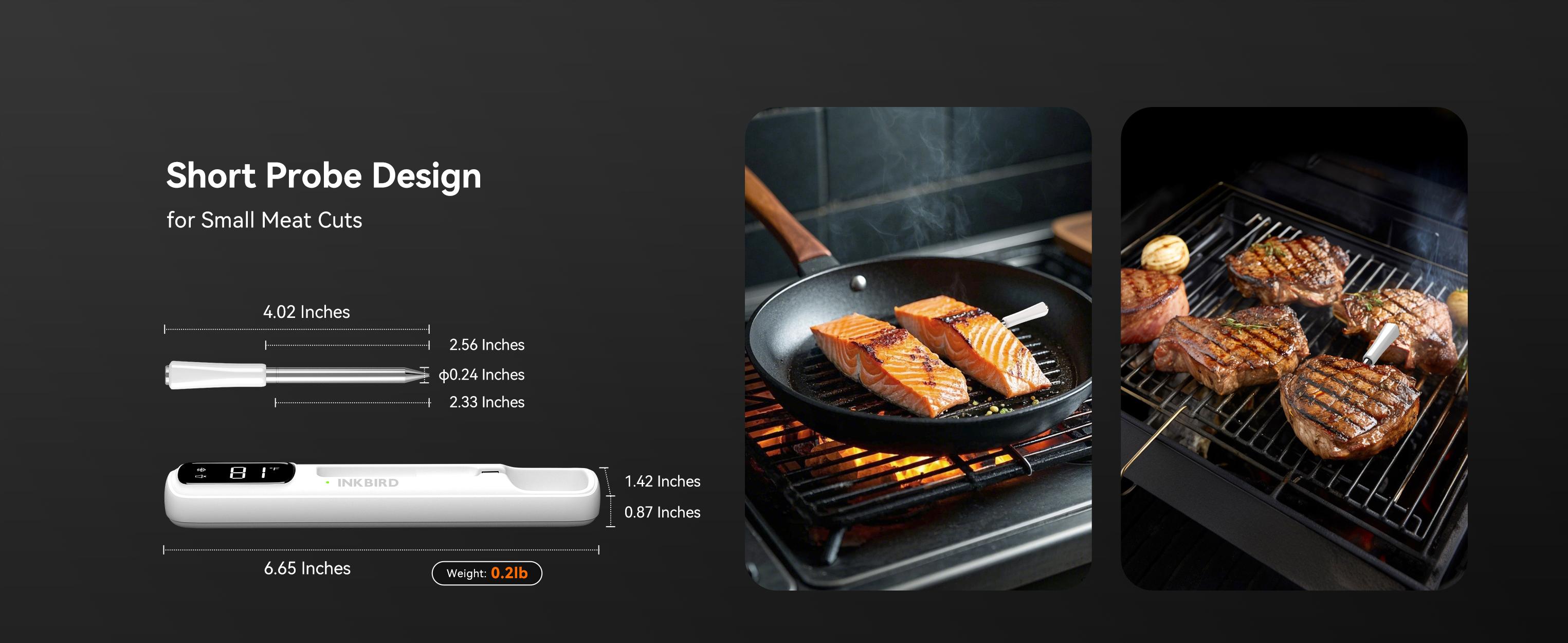 INKBIRD wireless thermometer, Bluetooth meat thermometer, waterproof, suitable for grilling, cooking, kitchen utensils TikTokShopBlackFriday Portable