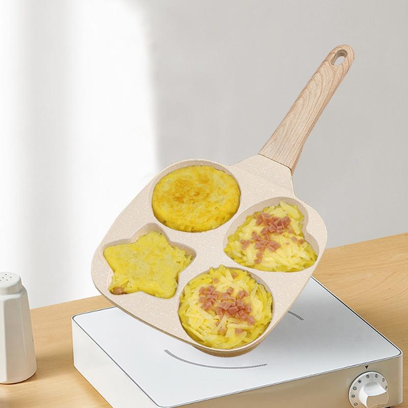 ABKOK Kitchen Cooking Egg Frying Pan, Non Stick 4 Cups Star Heart Shaped Egg Mold Skillet- Pancake Pan for Holiday, All Stoves Available Kitchen Gadgets ABKOK Kitchen Cooking Egg Frying Pan, Non Stick 4 Cups Star Heart Shaped Egg Mold Skillet- Pancake Pan for Holiday, All Stoves Available Kitchen Gadgets