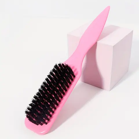 1/2/5pcs Essential Brush, Slick Back Hair Brush, Rat Tail Comb, Edge Bristle Brush, Texture Comb, Toddlers Sleek Ponytail/Bun, Edge Control, Smoothing Baby Hair & Flyaways, Professional Barber Styling Brush For Thick/Thin Hair, for Men & Women