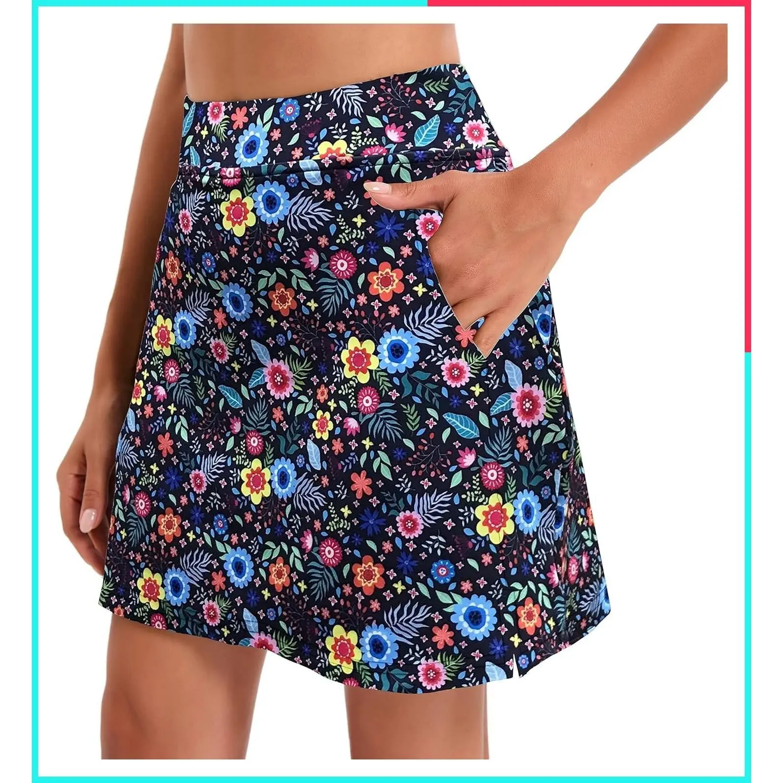 Women's Lightweight Athletic Skort - Active Tennis Skirt for Golf, Running & Training