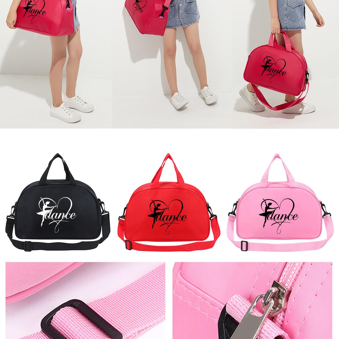 Dance Heart Ballet Dance Bag, Handheld Crossbody Dual Use, Waterproof Sports Bag, Dedicated Dance Class Storage, All Seasons